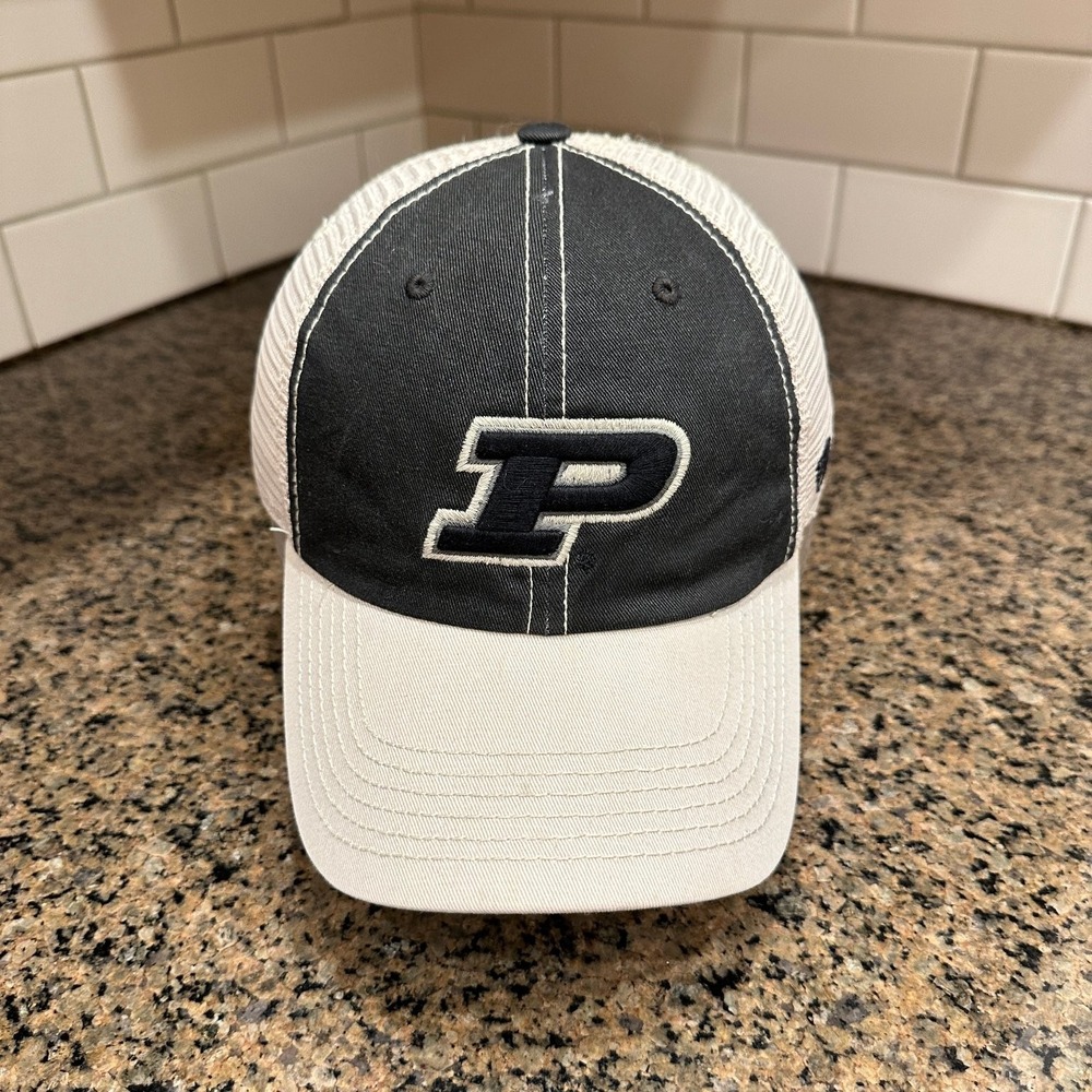 Purdue Boilermakers Top of the World Dad Hat Snapback Black Tan